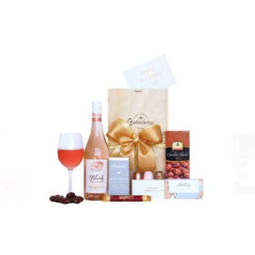Luscious Chocolates with Leefield Wine Gift Box